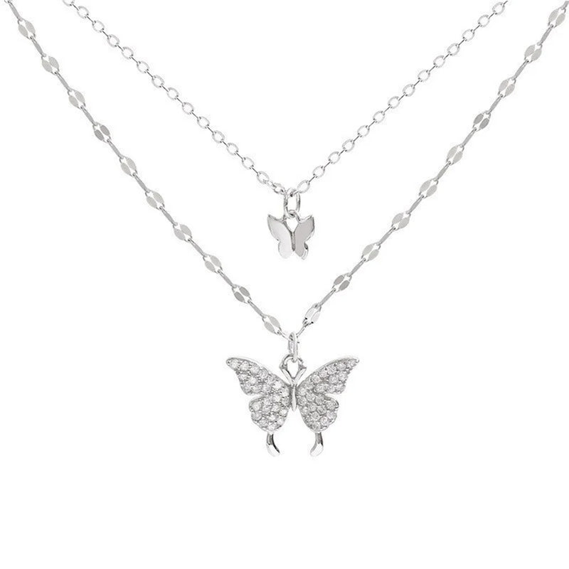 Collar Mariposa de Plata