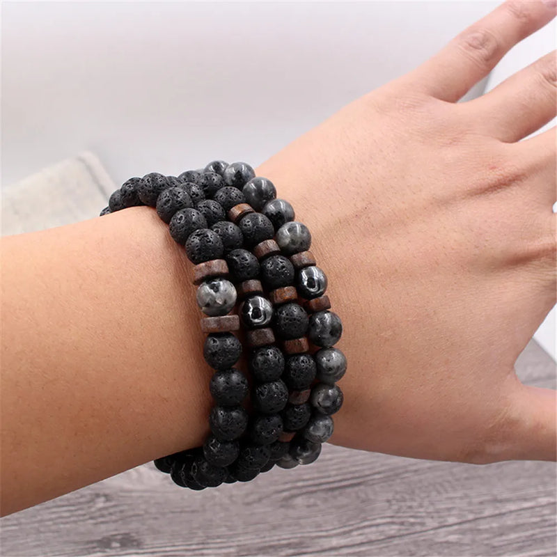 Pulsera Piedras Volcánicas