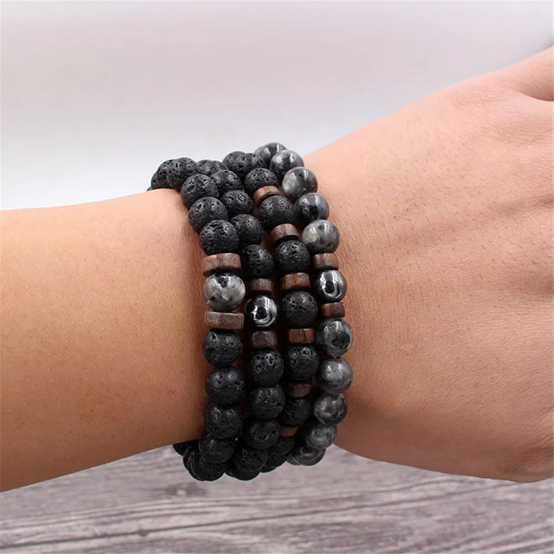 Pulsera Piedras Volcánicas