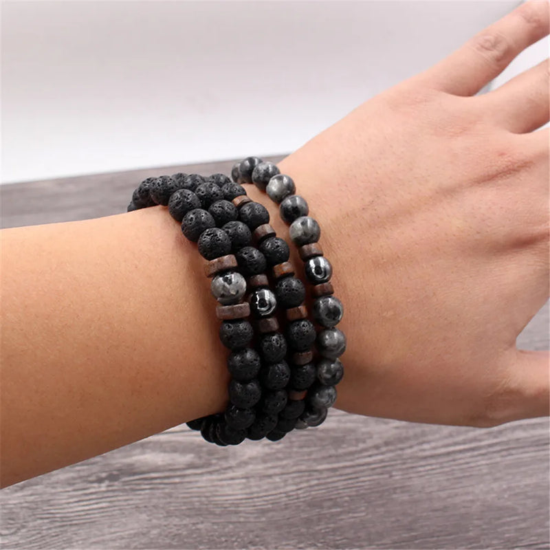 Pulsera Piedras Volcánicas