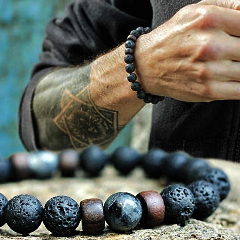 Pulsera Piedras Volcánicas